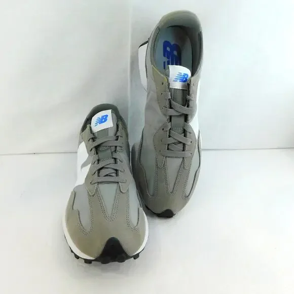 New Balance 327 Men's Sneakers Grey White Cross Training Size 11.5 New Shoes - Picture 2 of 11